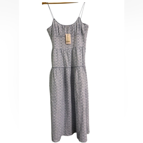 Doen Dresses & Skirts - NWT Doen Benoit Eyelet Midi Length Dress in Clearwater Size Medium